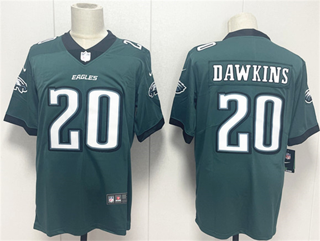 Men's Green Philadelphia Eagles #20 Brian Dawkins 2024 New Vapor Untouchable Limited Stitched Football Jersey